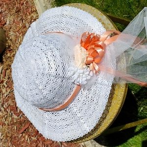 🖐️3/$15🖐️Girls white Sunday hat